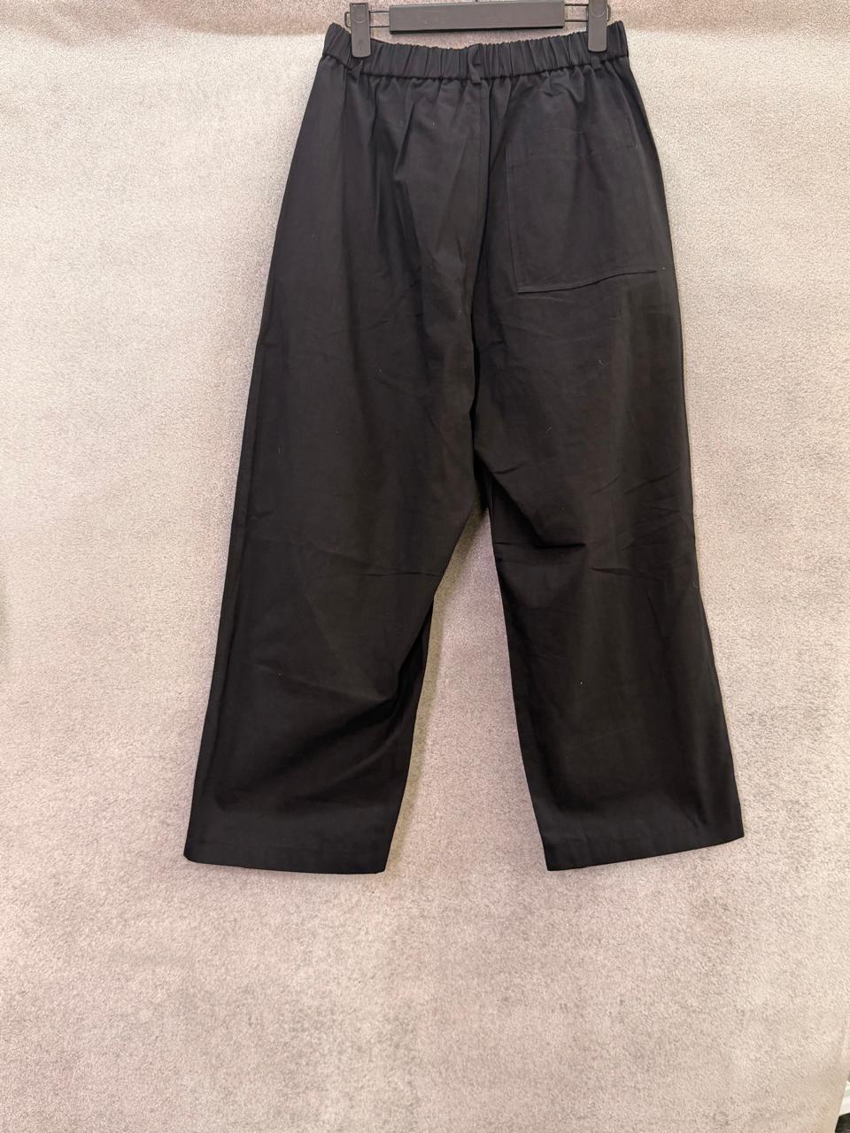 Black Pleated Trousers