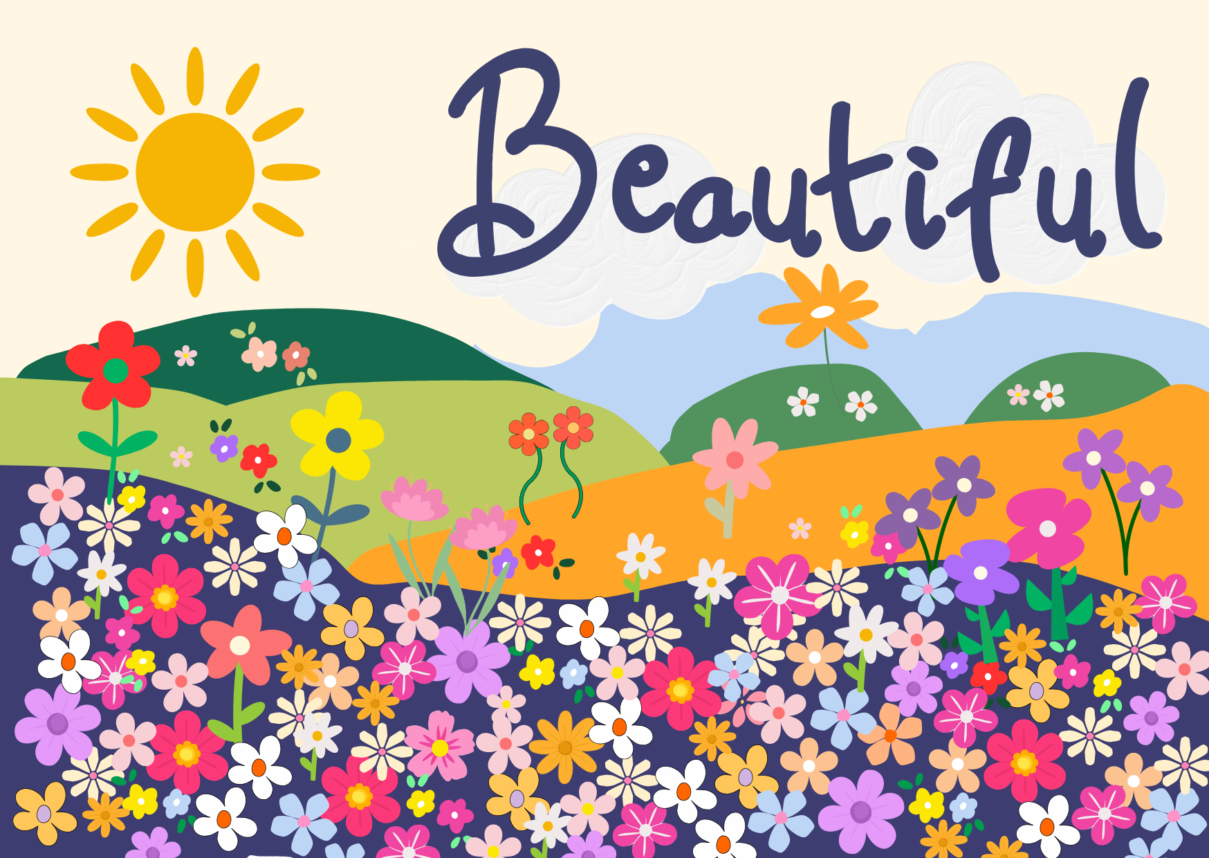 Personalised Postcard - Landscape - Personalised Short Message