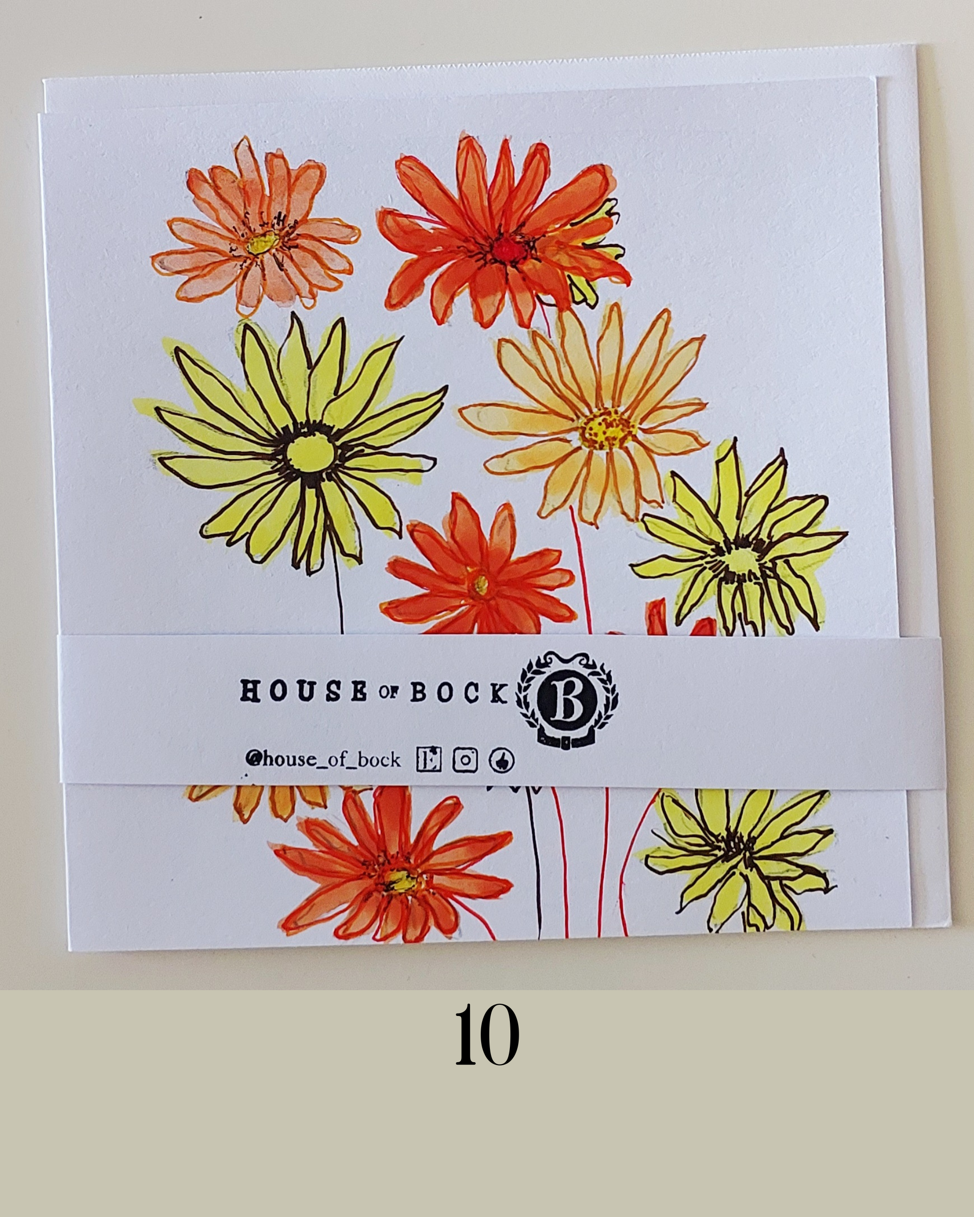 Greeting Cards - Hand Painted - Blank (Pack of 4)