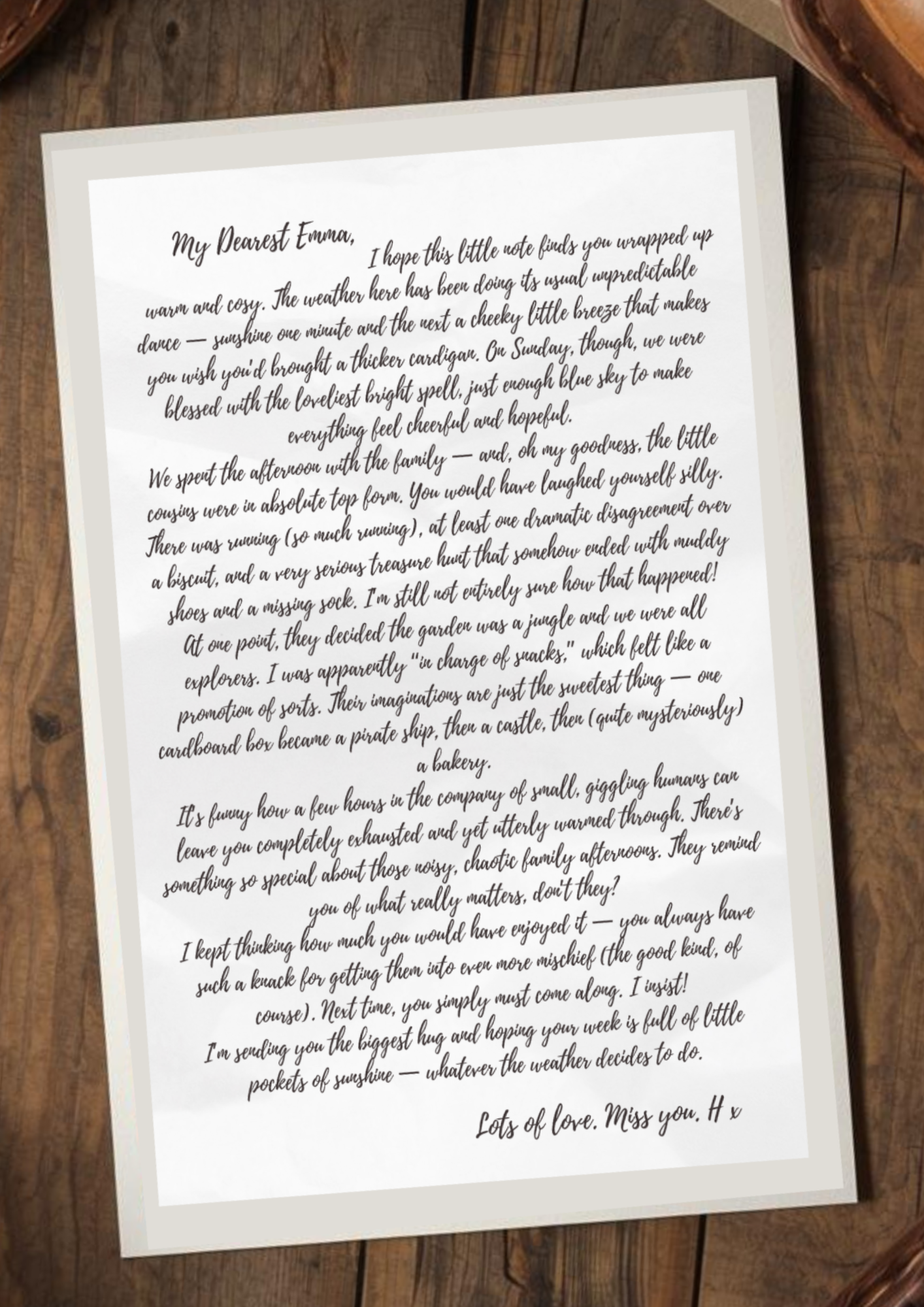 Handwritten Letter - Tell me what you want written and I will write it for you