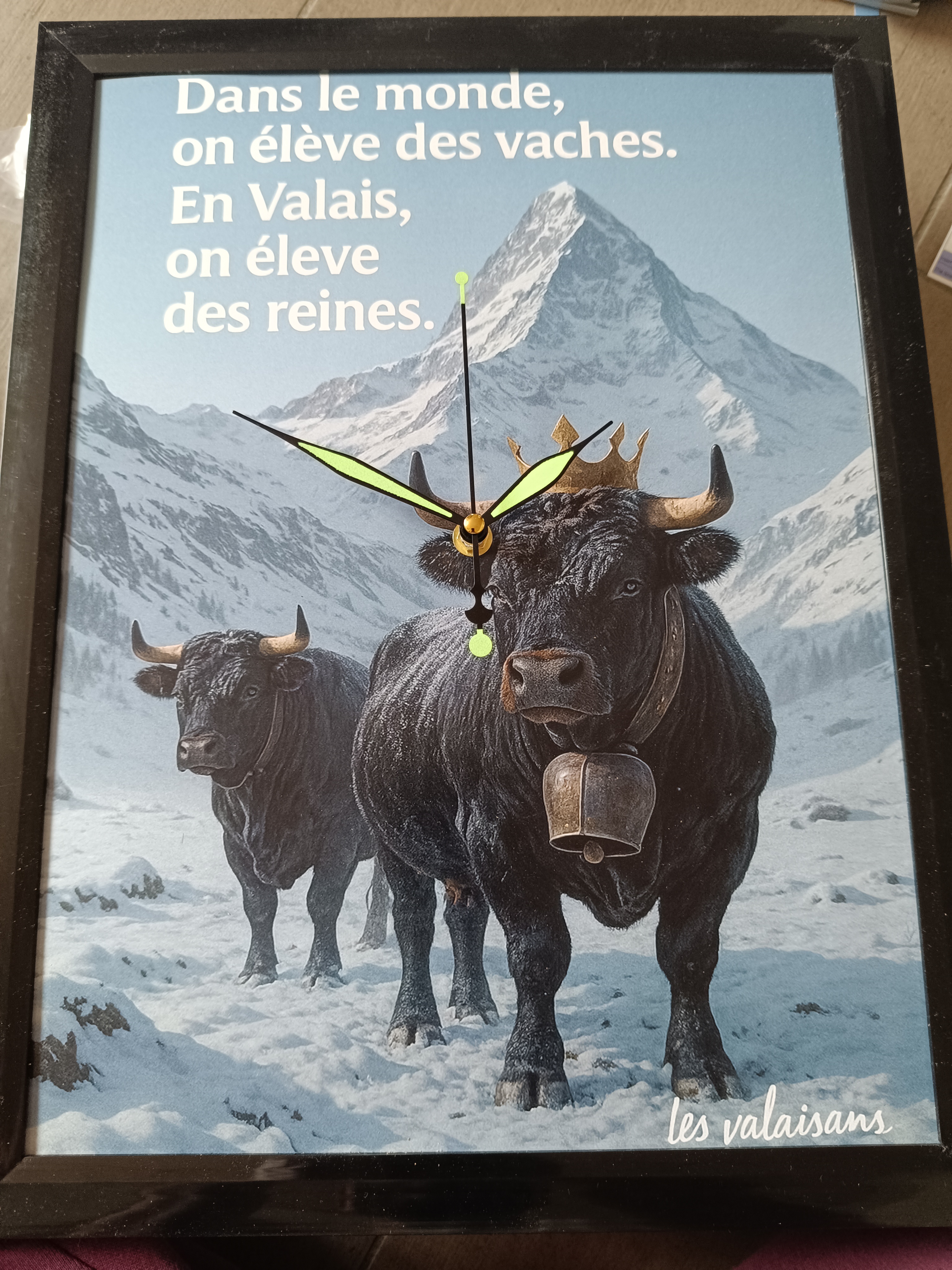 horloge "Dans le monde ....." 