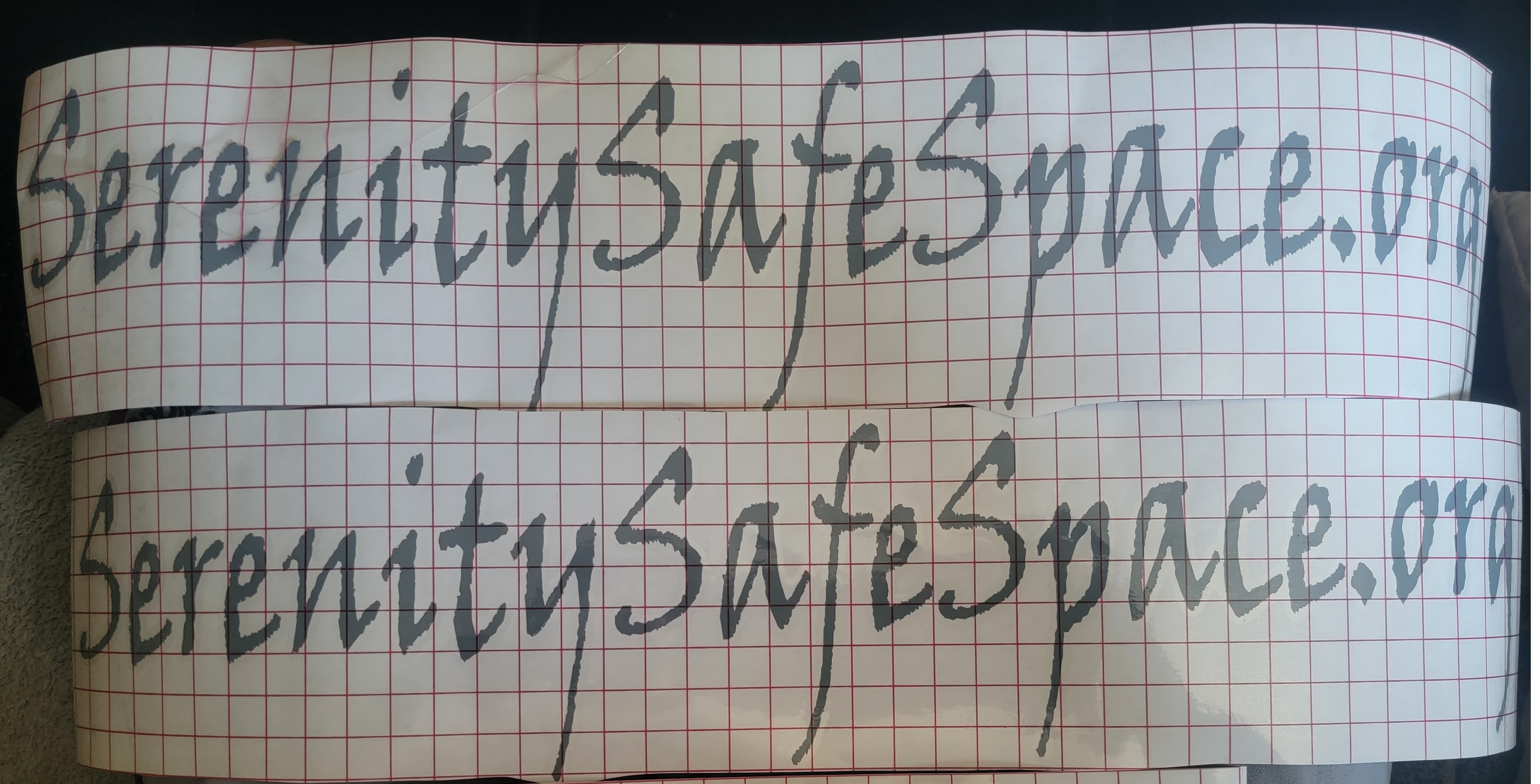 SerenitySafeSpace.org 24in by 5in