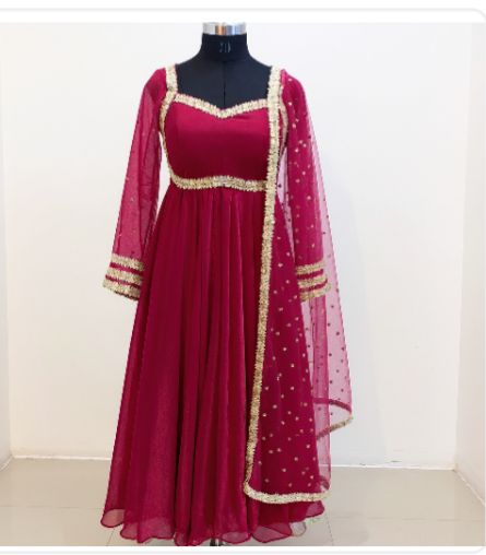 hot pink anarkali suit