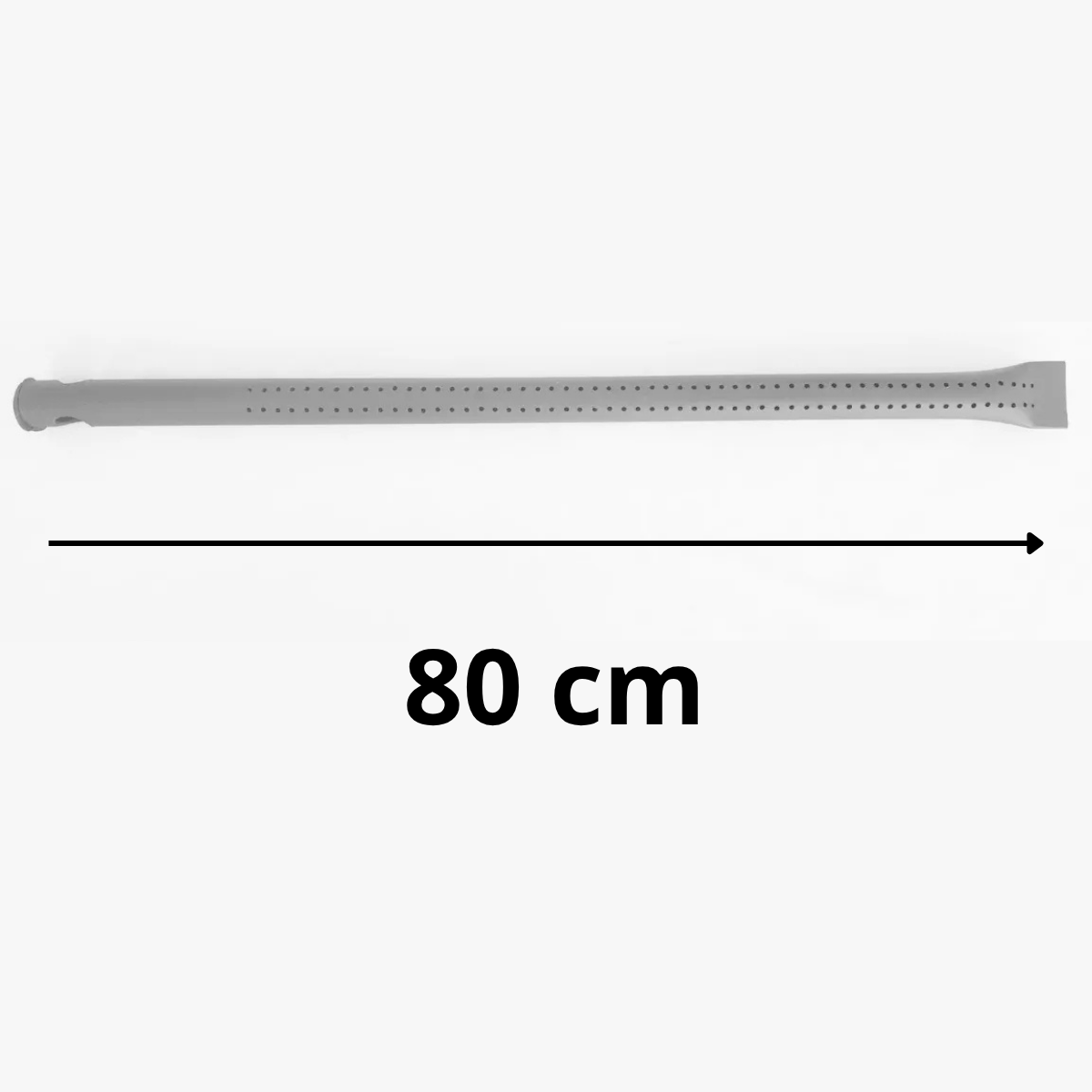 Tubo Queimador Gás Forno Lastro Reto Flauta 80cm