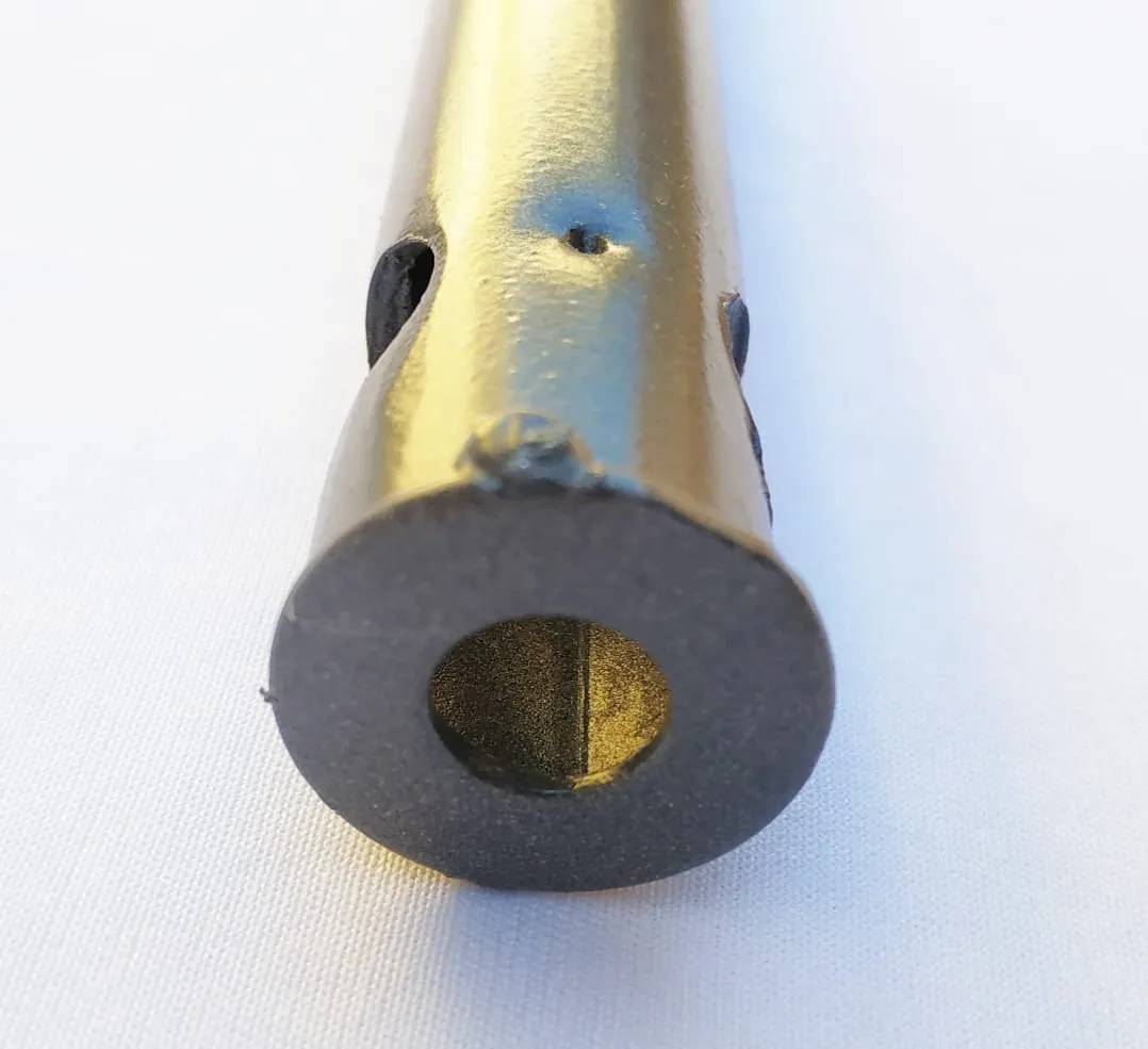 Queimador Tubular Gás Em U Para Chapas Lanche Prensas 2furos