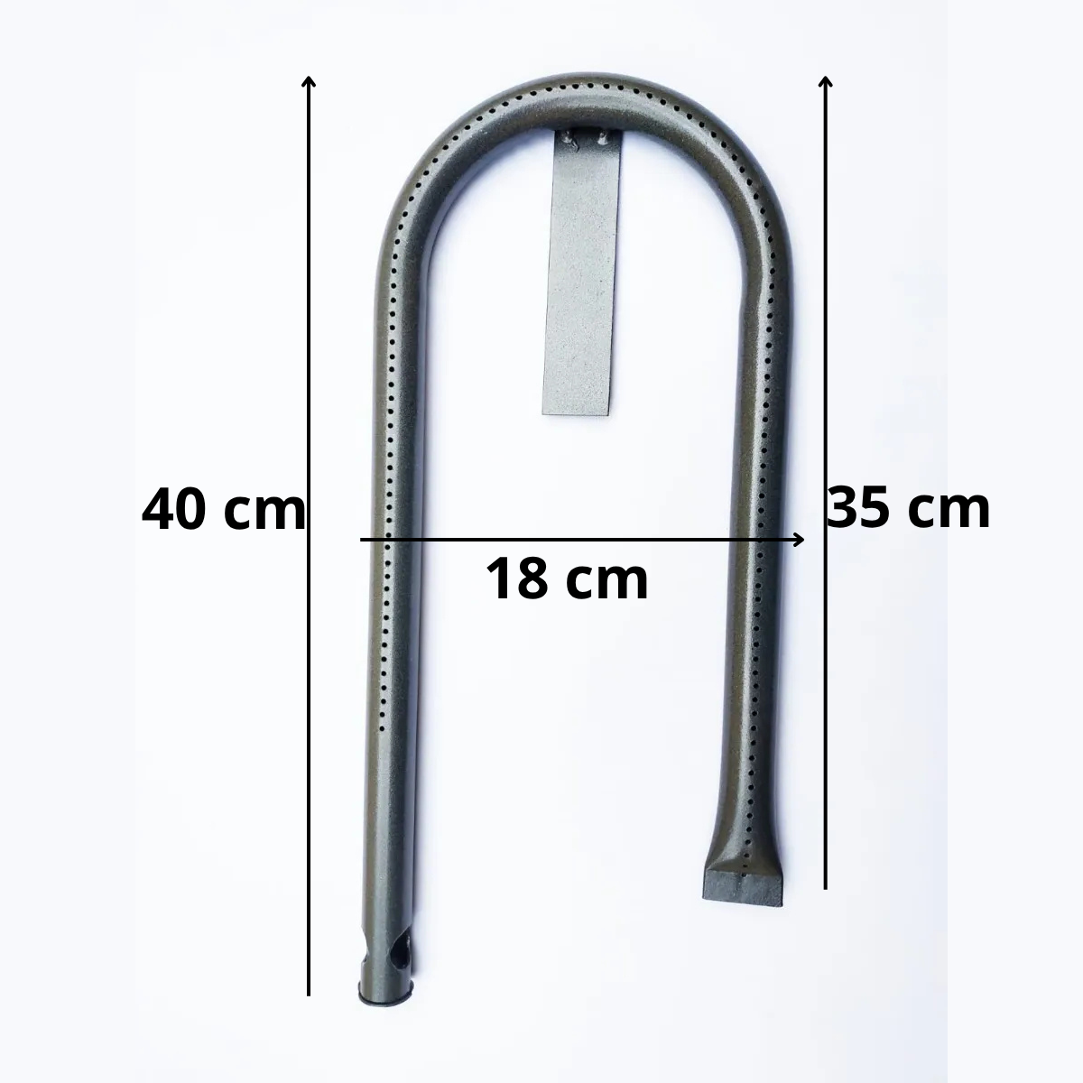 Queimador Em U Distrel Para Gás Tubular Lado Esquerdo 1 Furo