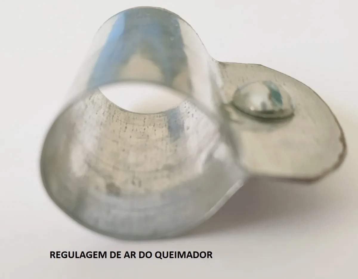 Tubo Queimador Gás Forno Lastro Reto Flauta 50cm