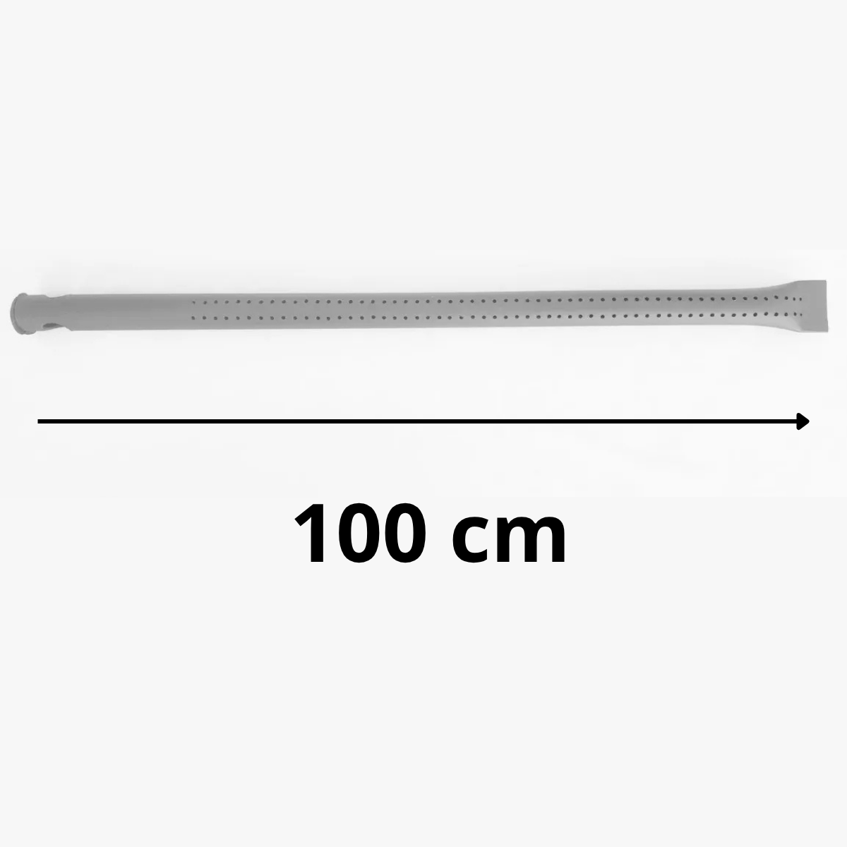 Tubo Queimador Gás Forno Lastro Reto Flauta 100cm (1Metro)