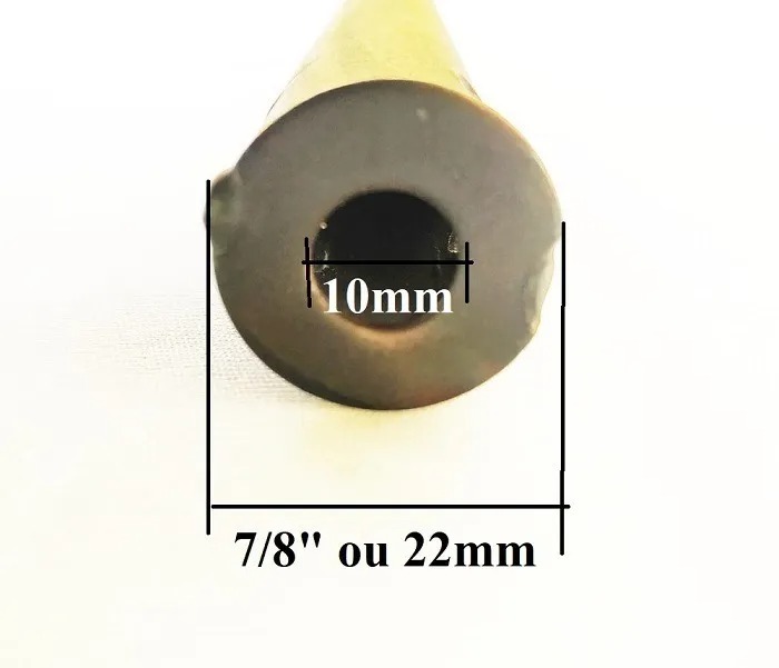 Tubo Queimador Gás Forno Lastro Reto Flauta 80cm