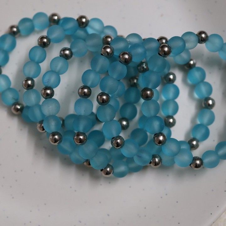Blue Bead Bracelet