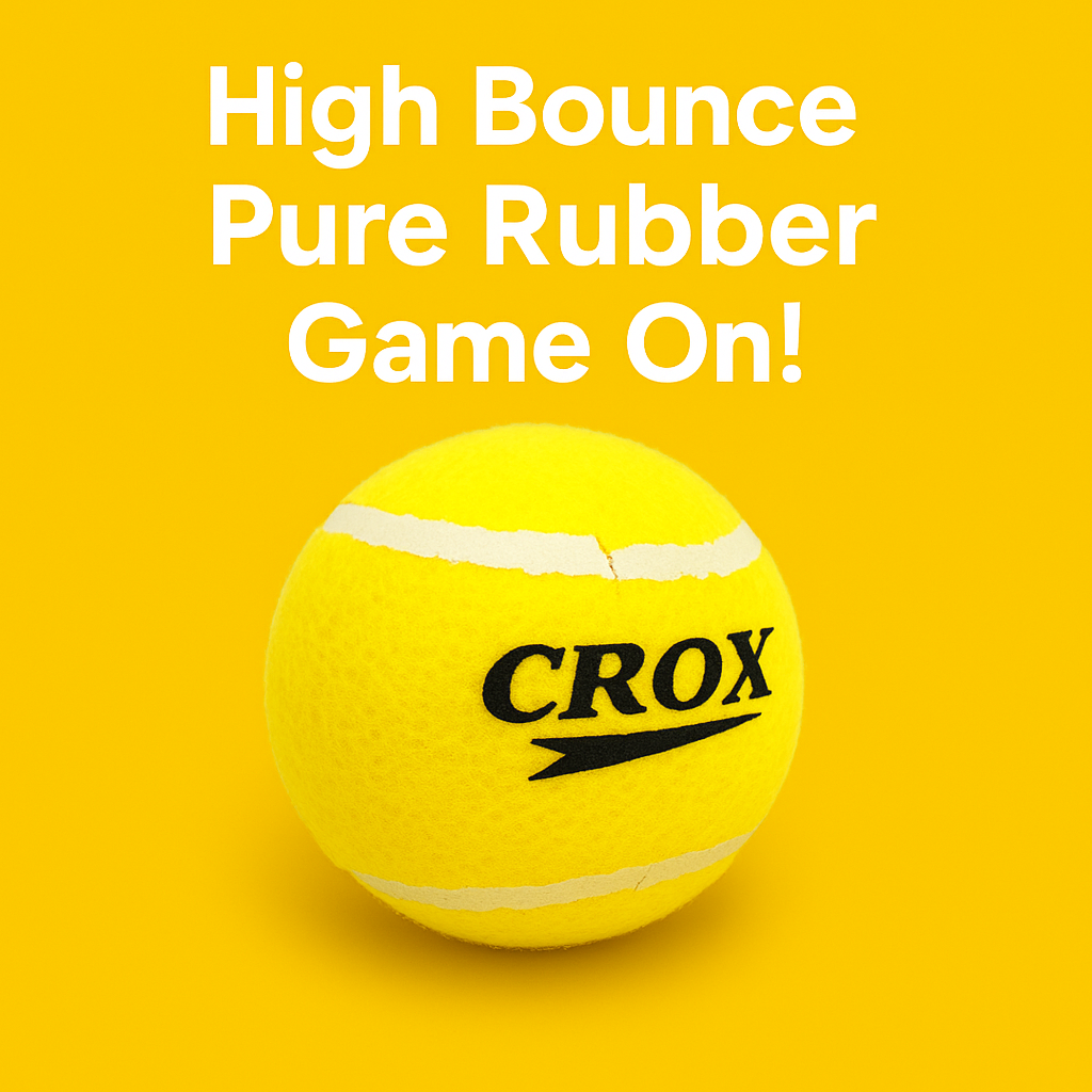 Crox Tennis ball , Pet Balls Outdoor Fun Activity Made From Premium Rubber 