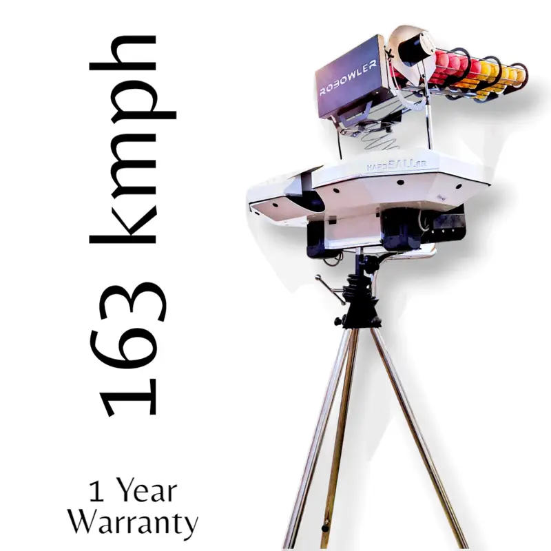 Robowler Hardball Cricket Ball Machine with163Kph Speed