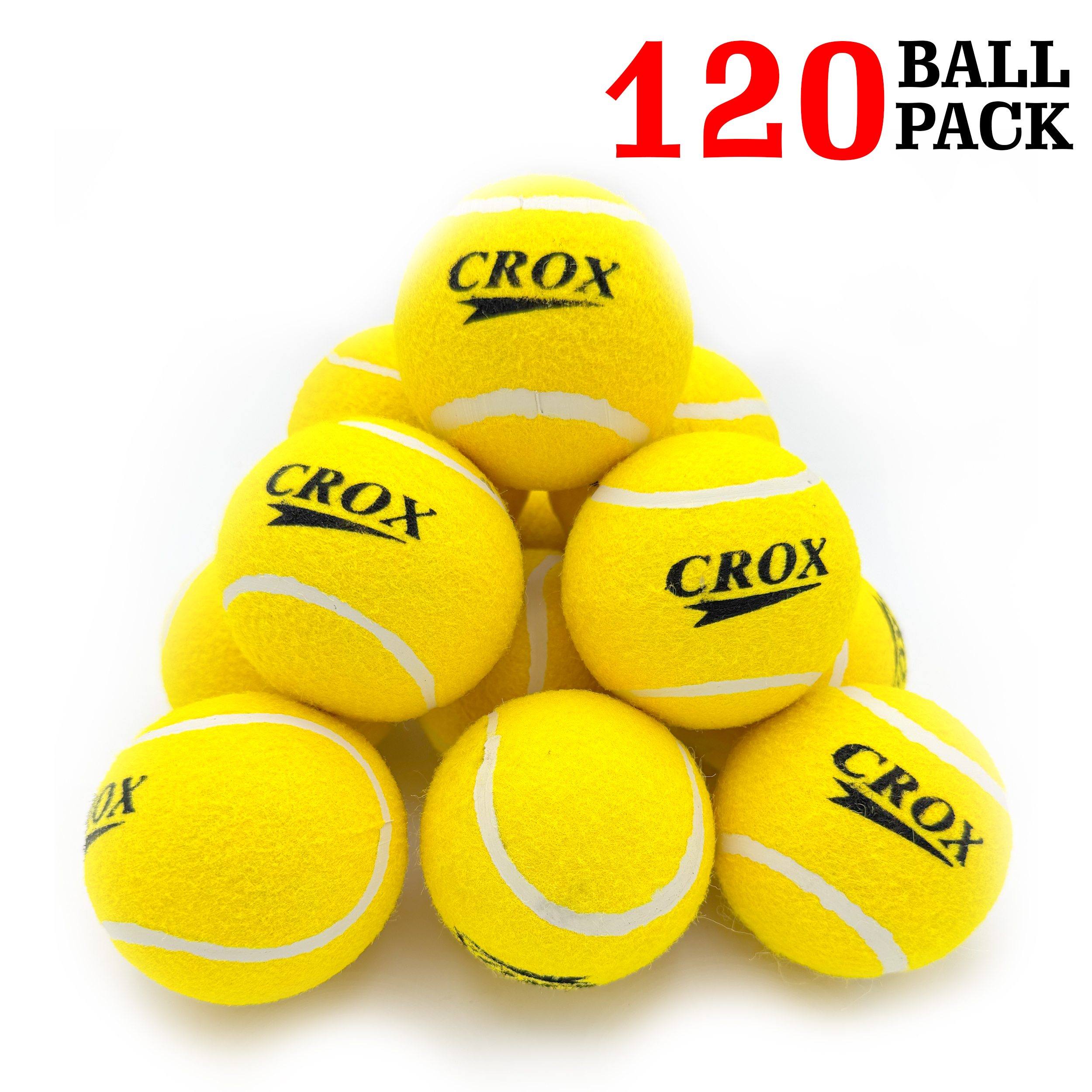 Crox Tennis ball , Pet Balls Outdoor Fun Activity Made From Premium Rubber 