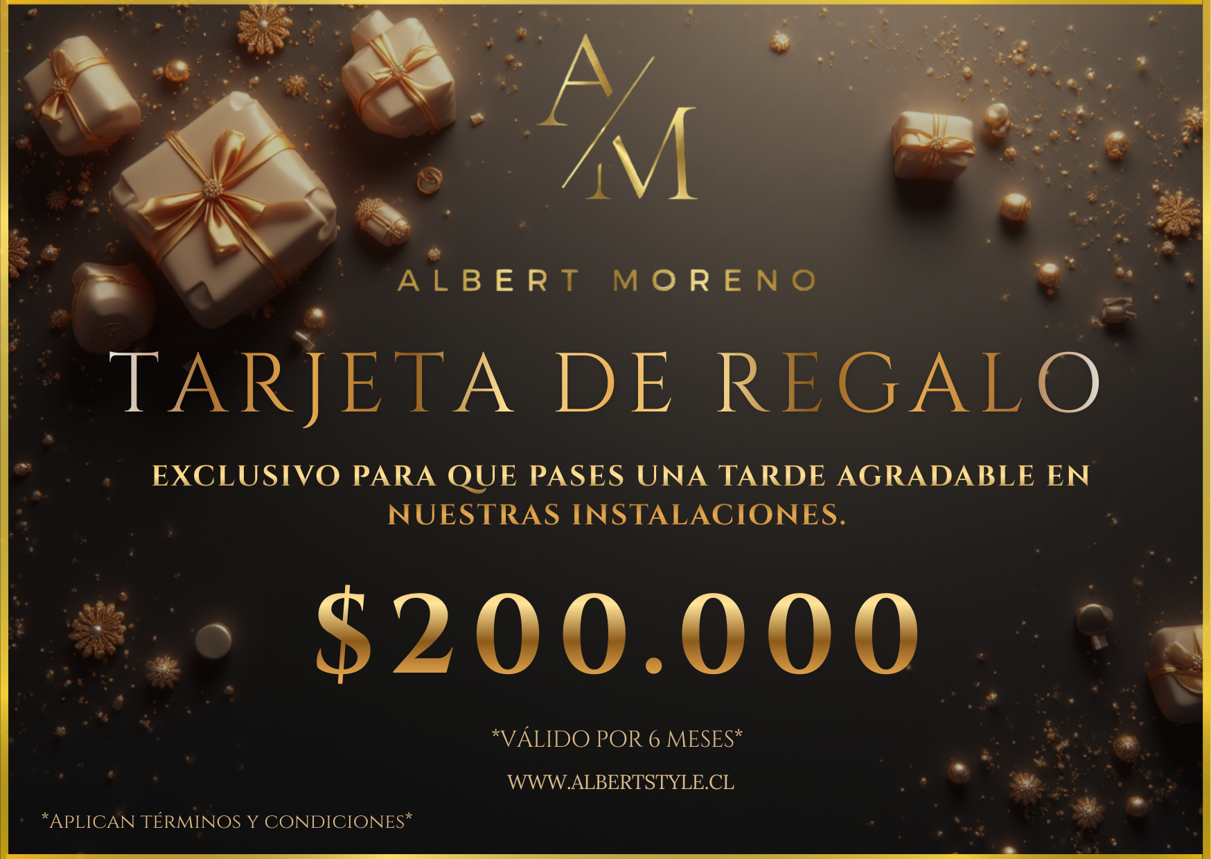 Tarjeta de Regalo Albert Moreno Style - $200.000