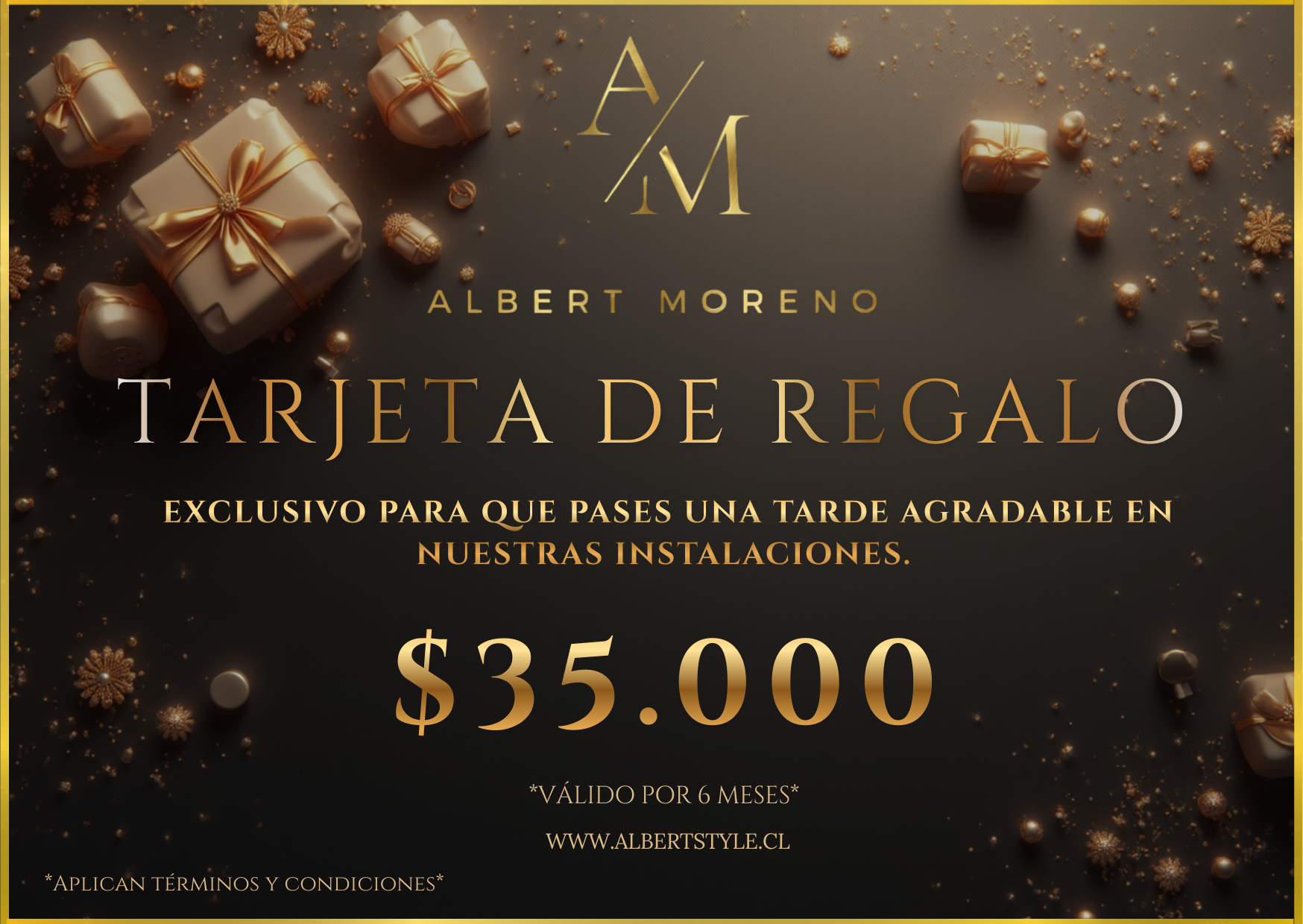 Tarjeta de Regalo Albert Moreno Style - $35.000