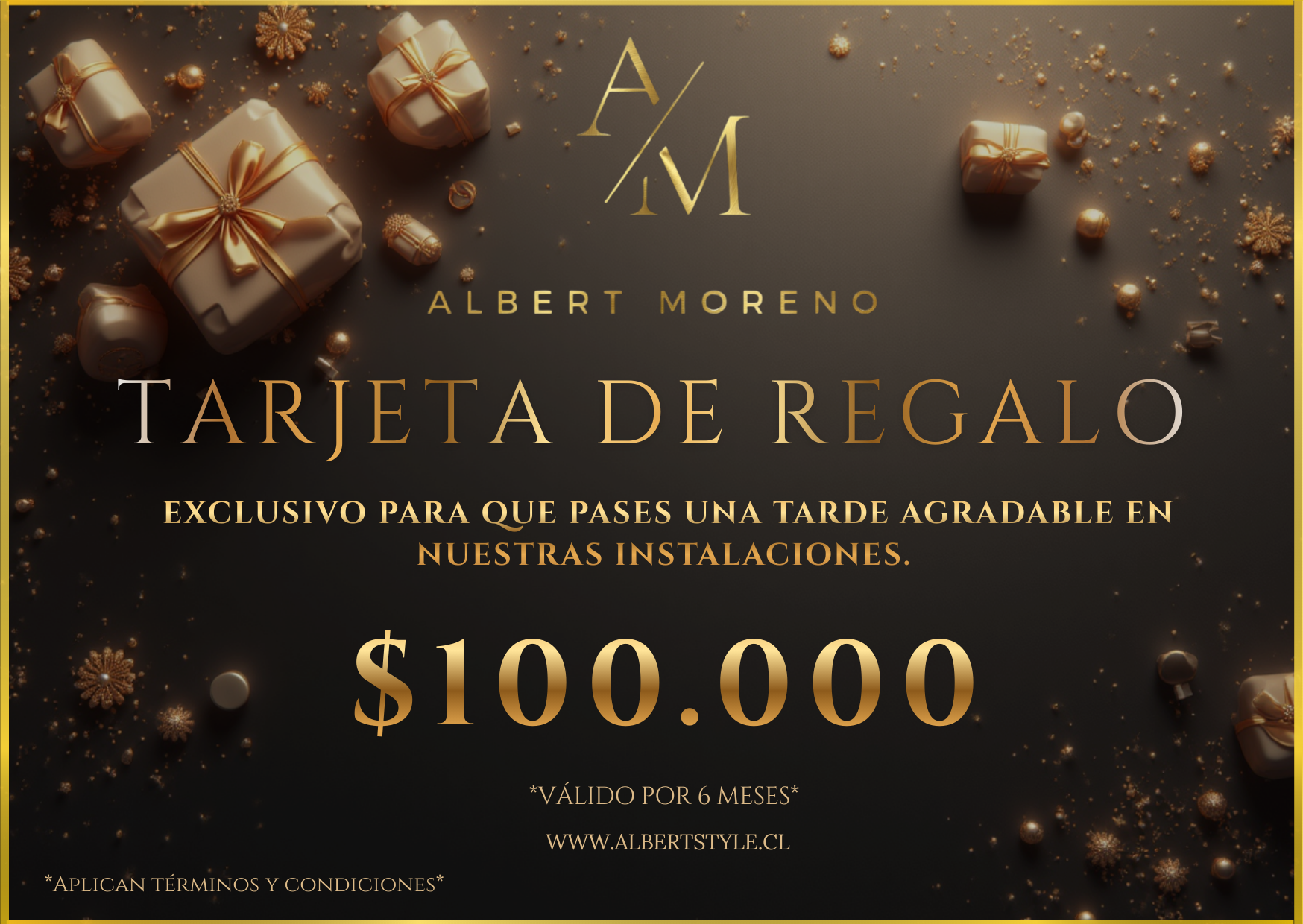 Tarjeta de Regalo Albert Moreno Style - $100.000