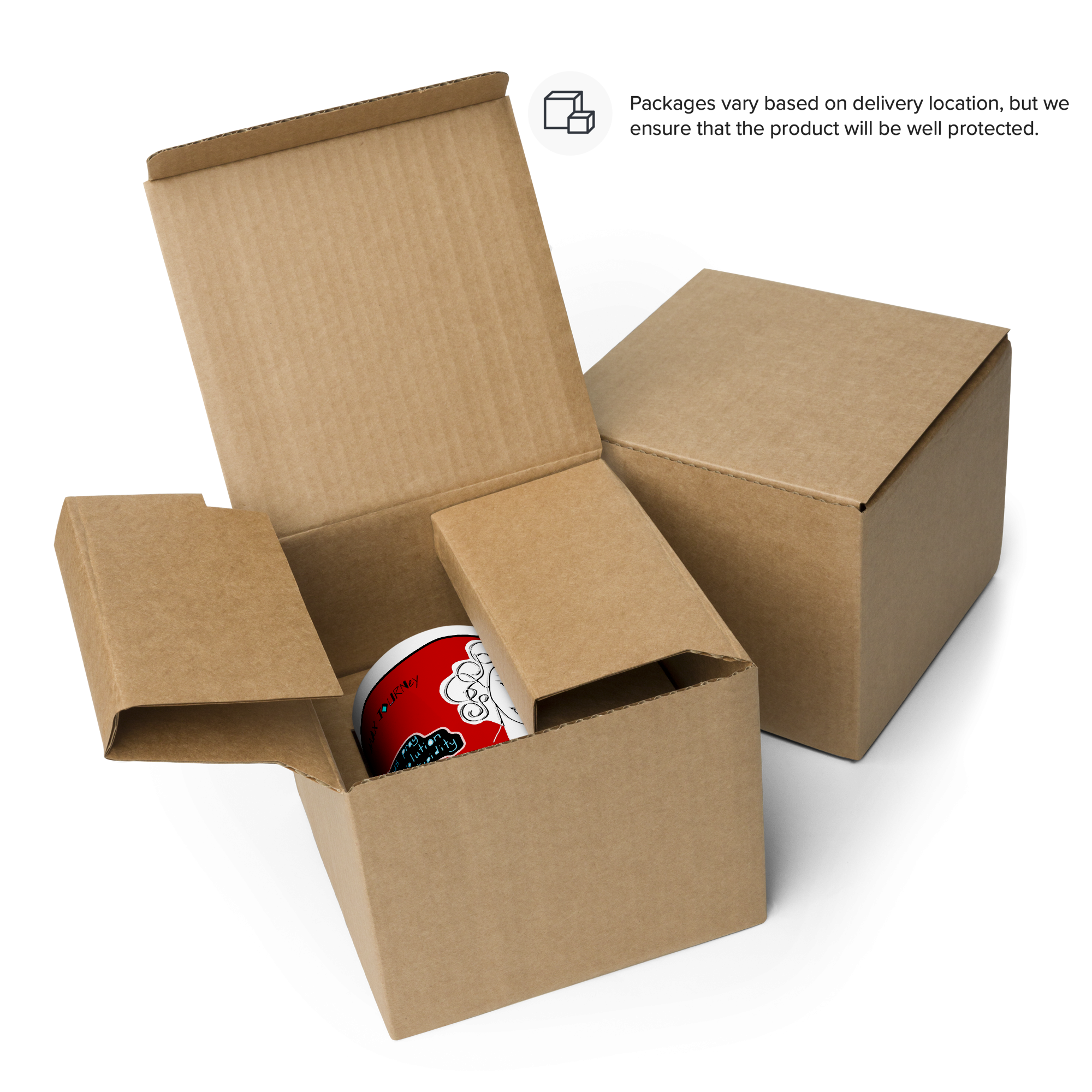 Ceramic Mug with Color Inside - Lead and BPA-free - Black - 11oz