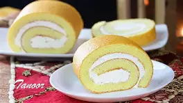 Swiss Roll Cake (Cream-Filled Roulade)