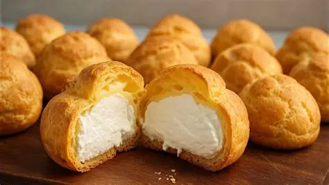 Cream Puffs (Choux Pastry with Whipped Cream)