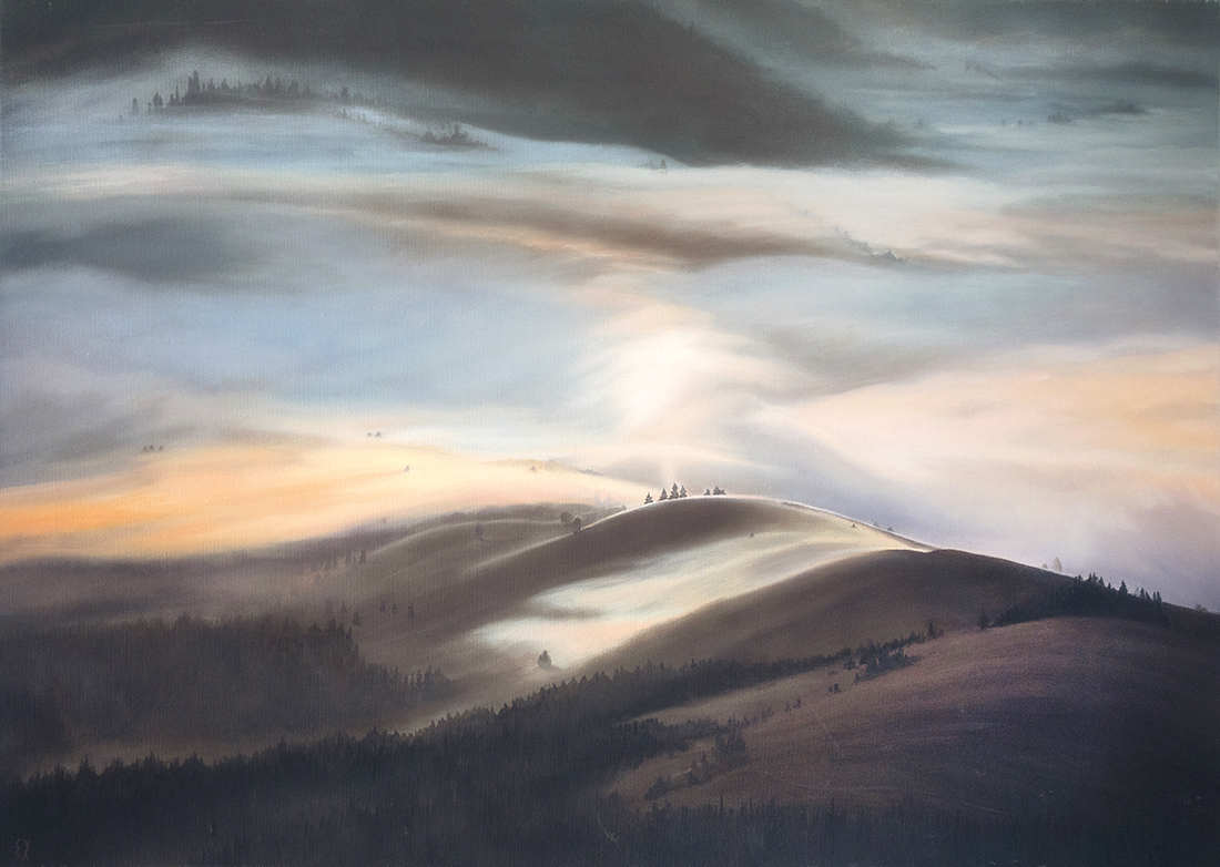 «Світанок на Боржавському хребті. Карпати \ Dawn on the Borzhavsky ridge. Carpathians» 