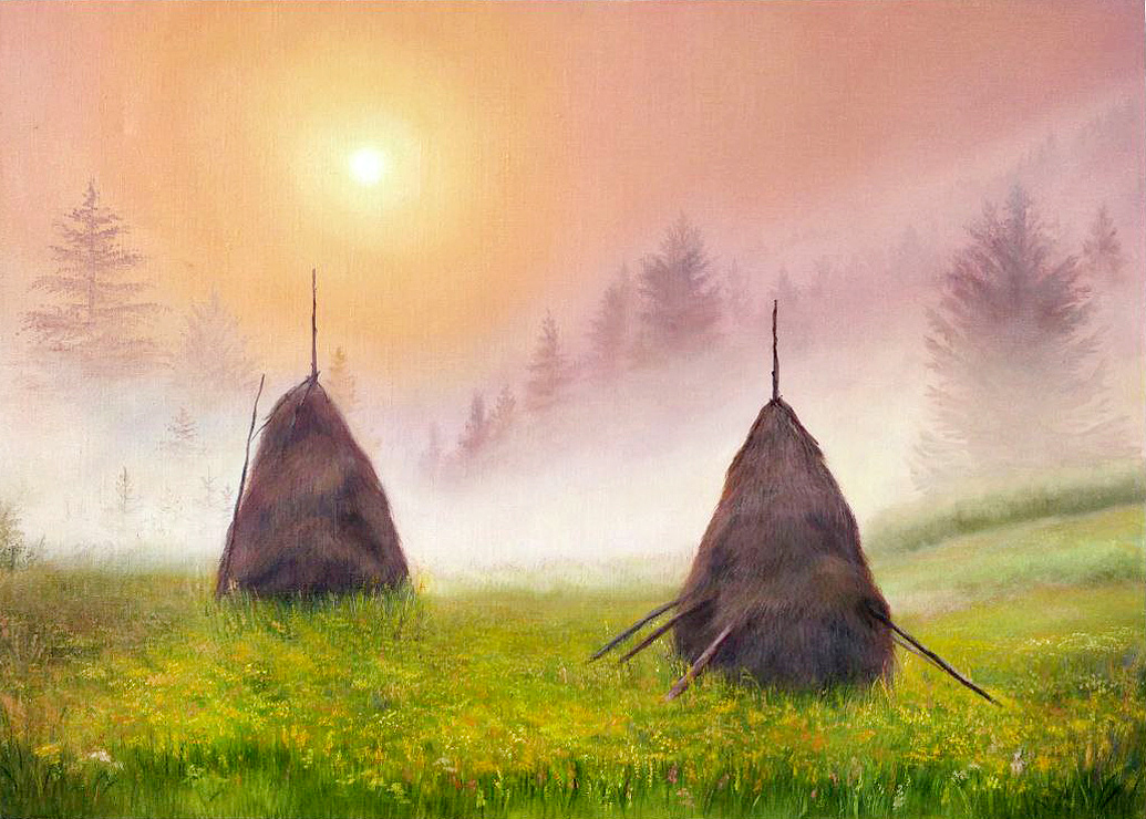 « Копиці сіна на світанку \ Haystacks at dawn » 2025