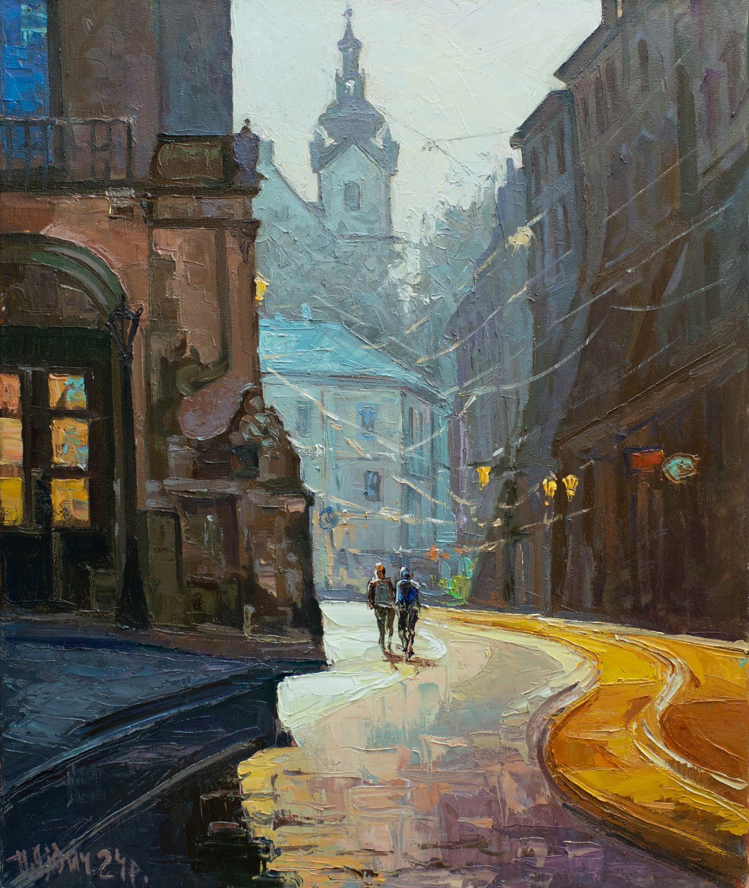 "Під ранковим  промінням   у Львові \ Under the morning rays in Lviv" 2024