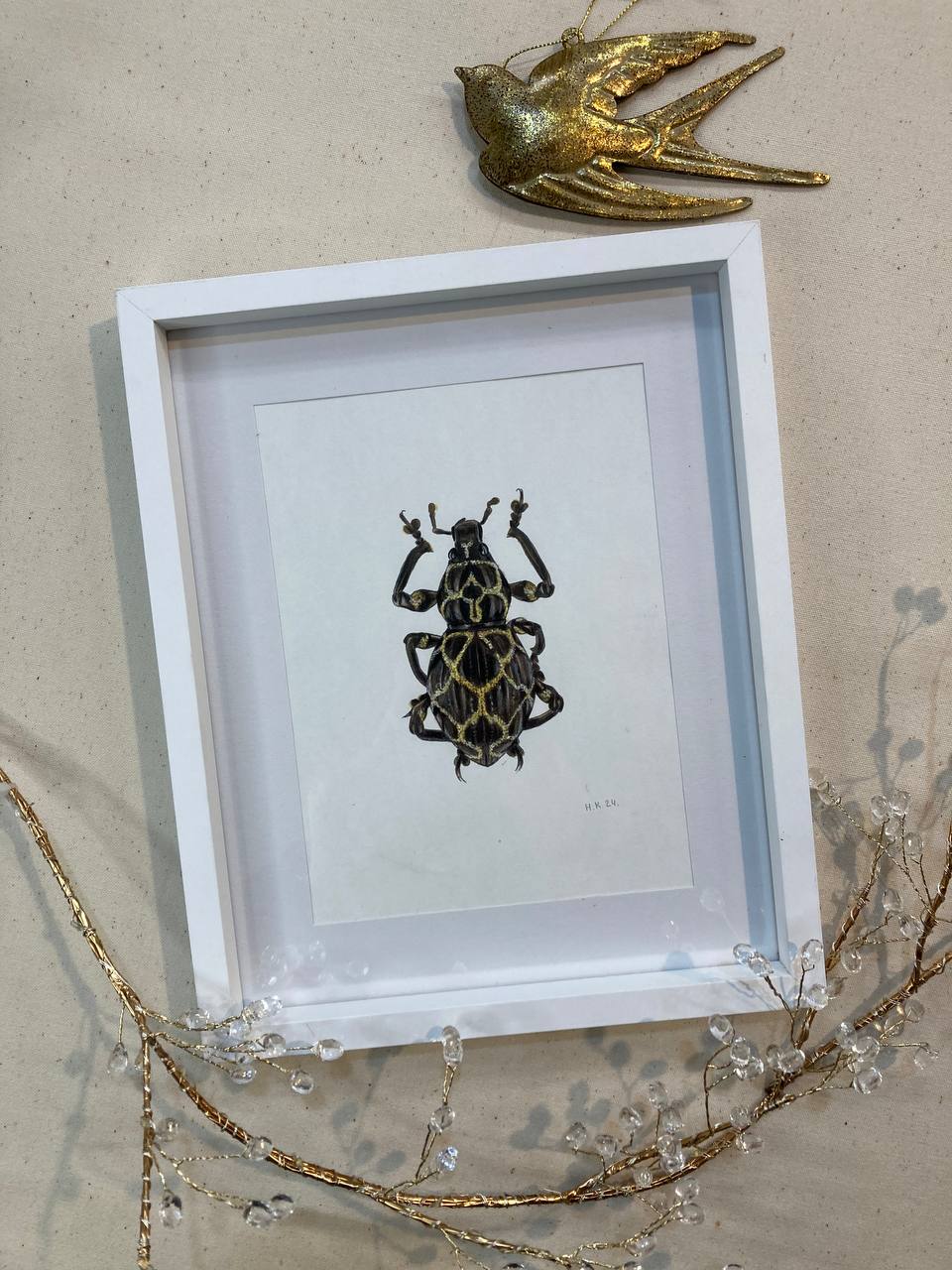 "Чорно-золотий жук / Black and golden beetle" 2024