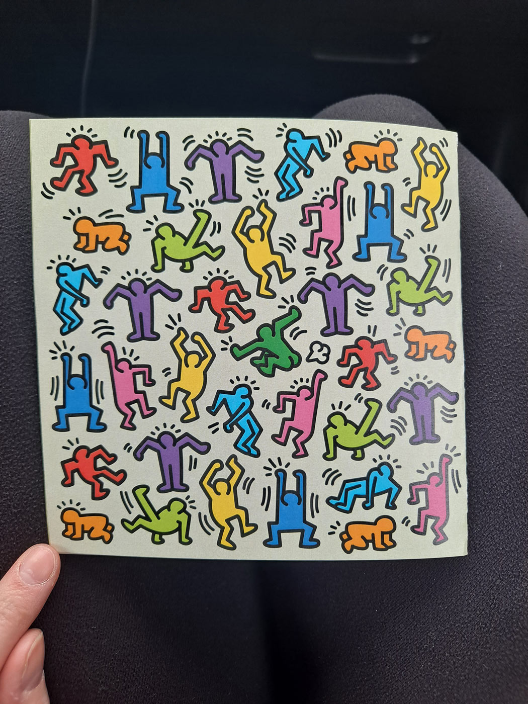 50 - Keith Haring Inspired Birthday Card Printable PDF