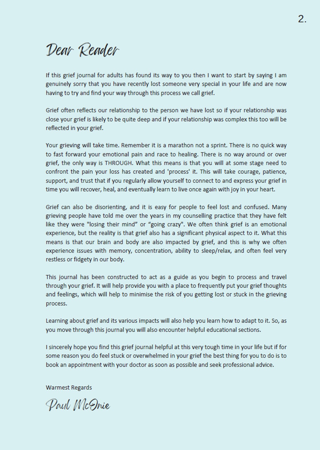 Learning to Live After Loss Grief Journal