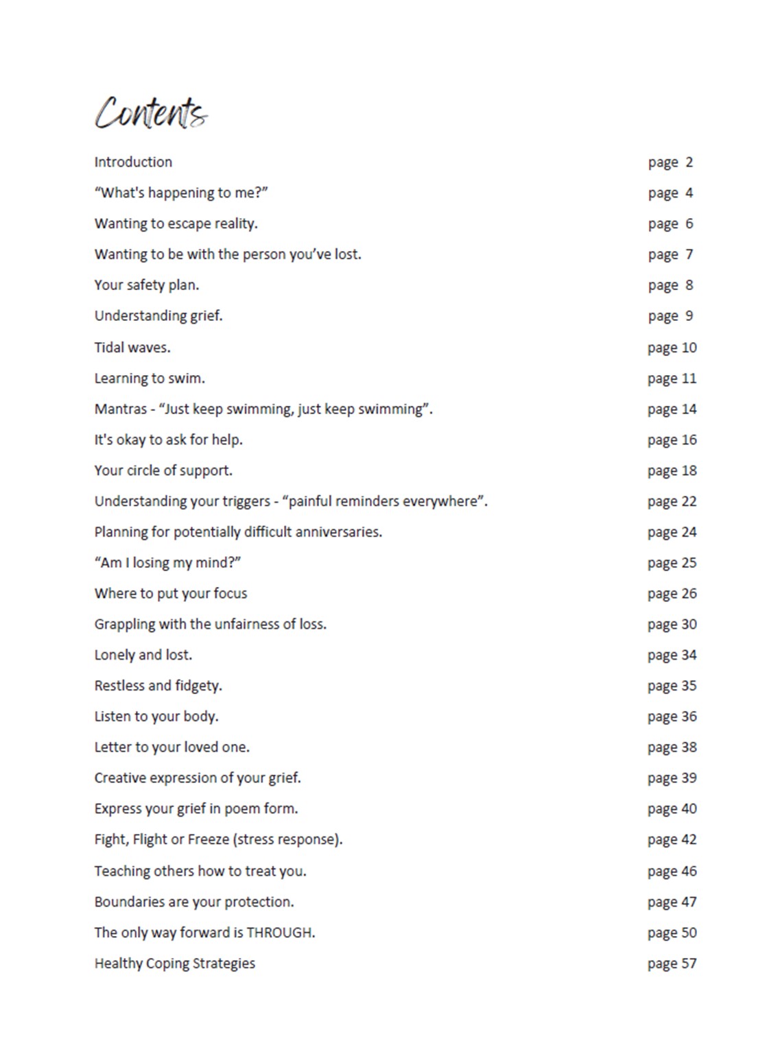 Learning to Live After Loss Grief Journal