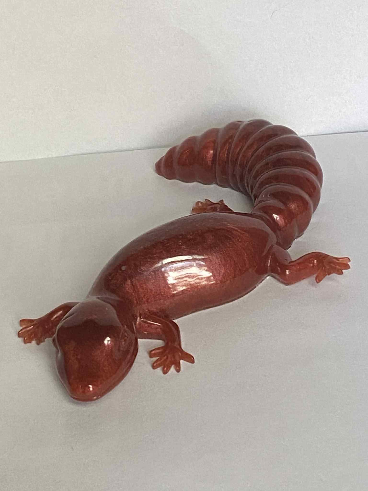 Shiny Red Leopard Gecko