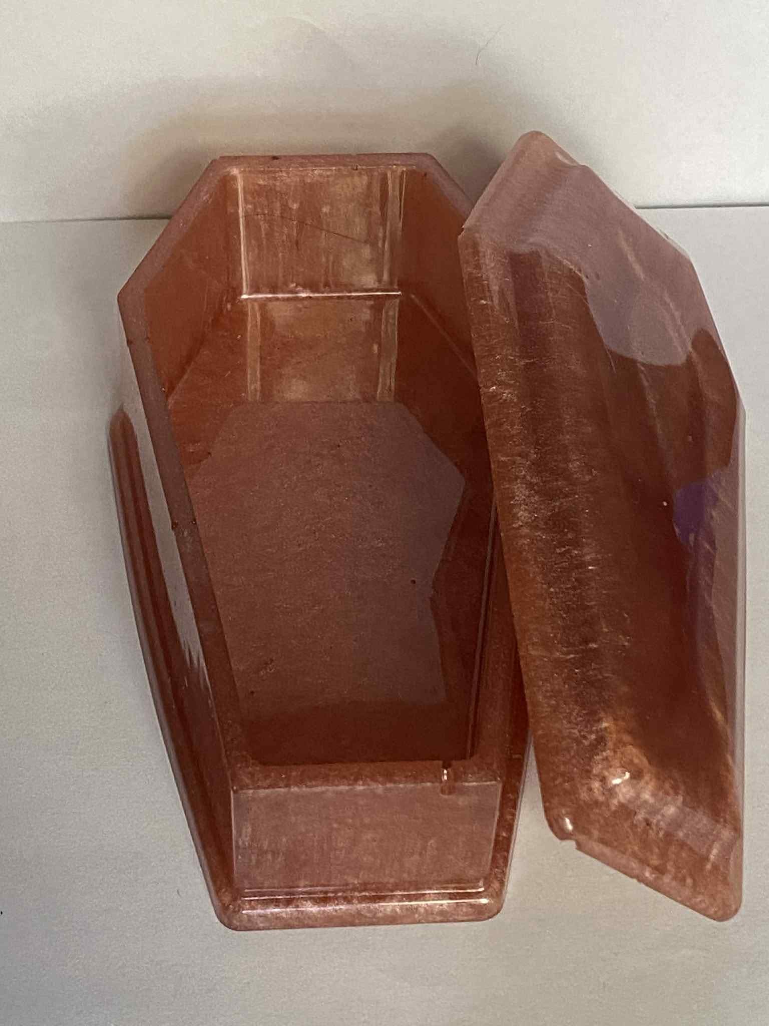 Shiny Pink Coffin Box