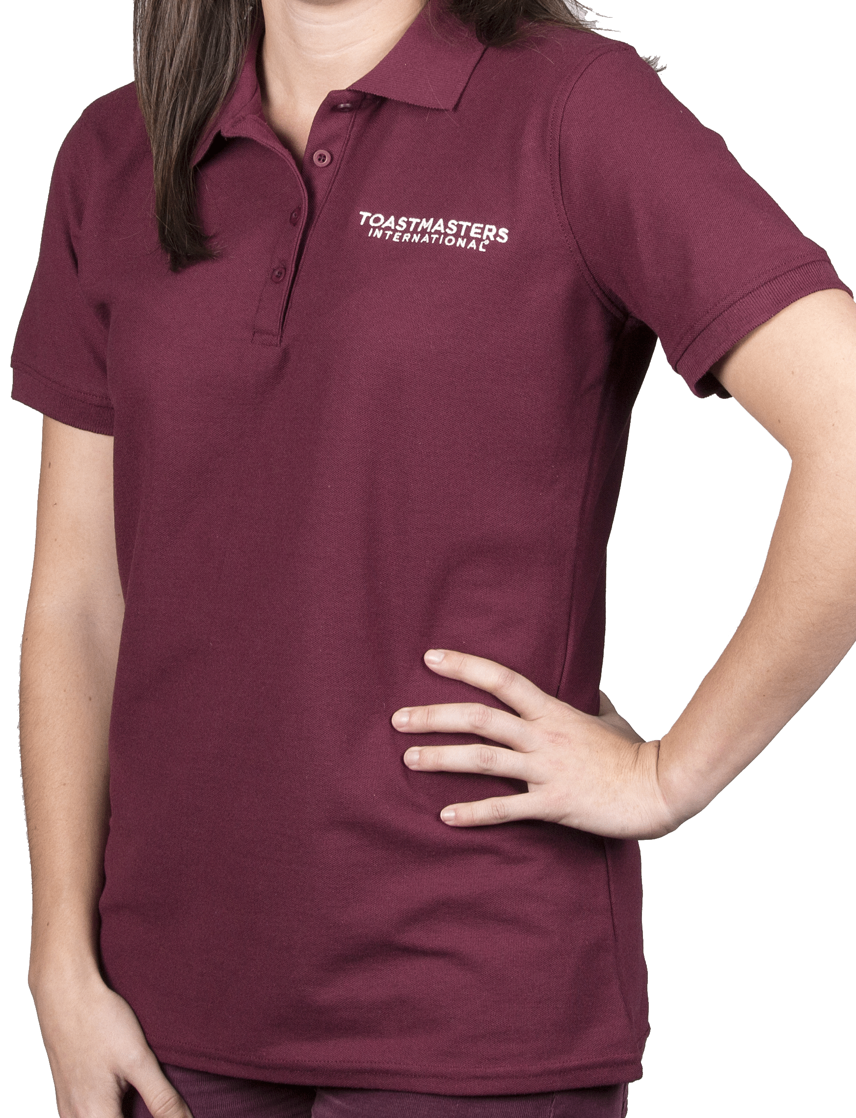 Polo - Classic 3 Buttons Burgandy - Ladies