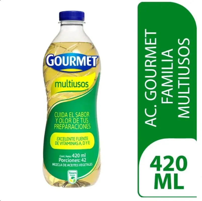 Aceite gourmet multiusos x 420 ml mezcla vegetal