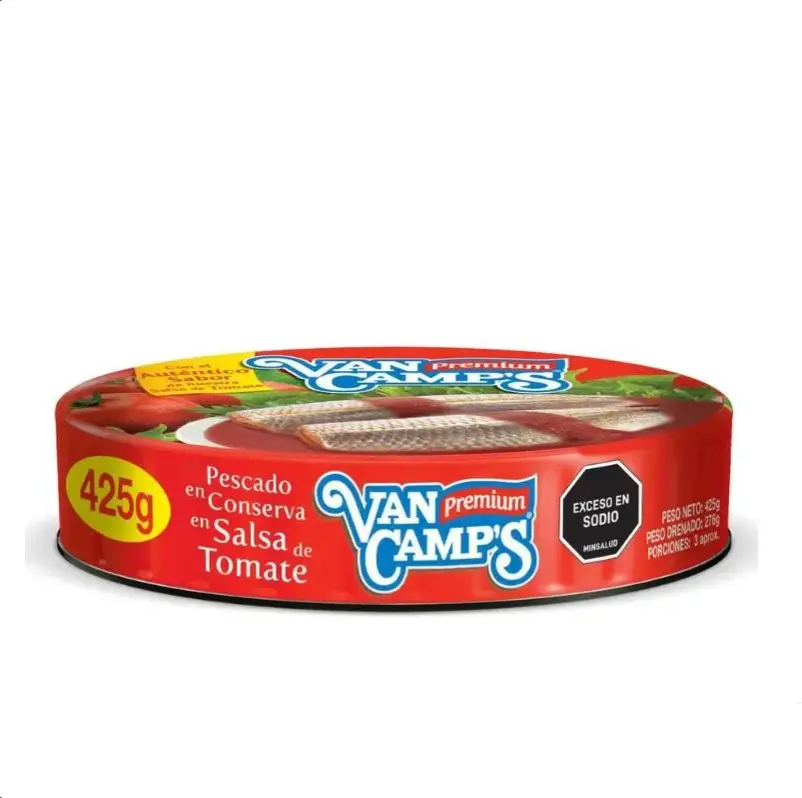 Pescado en conserva van camps salsa tomate x 425 grs