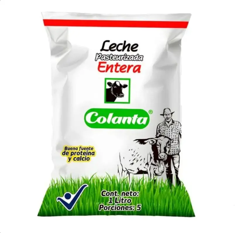 Leche colanta entera x 1 litro pasteurizada