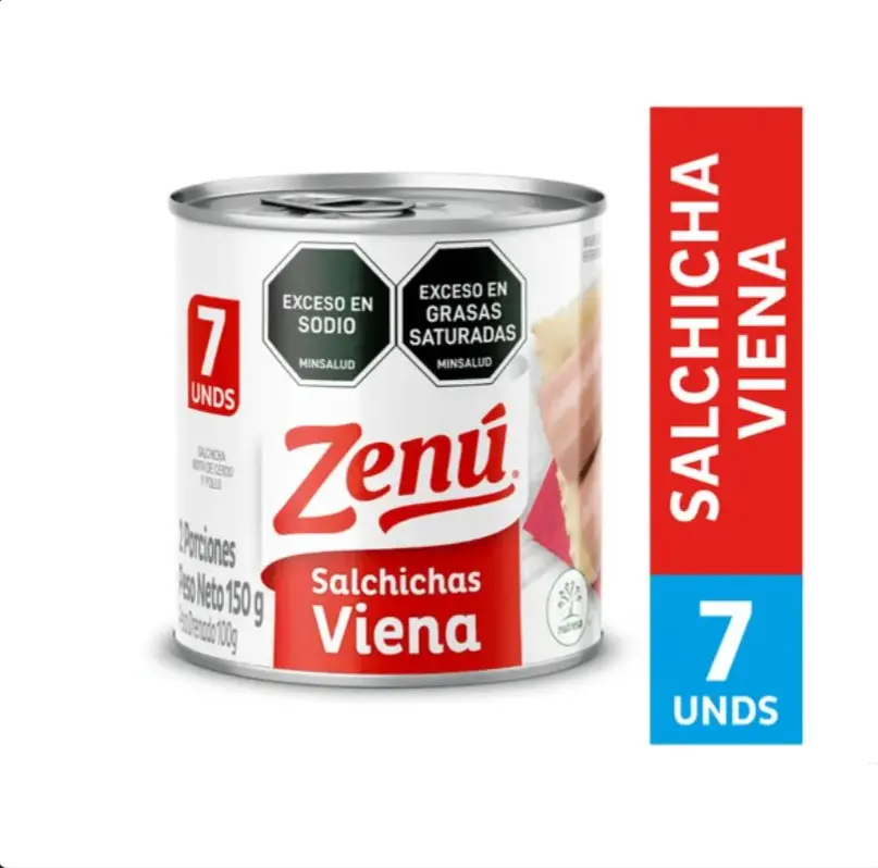Salchichas viena zenu x 150 grs