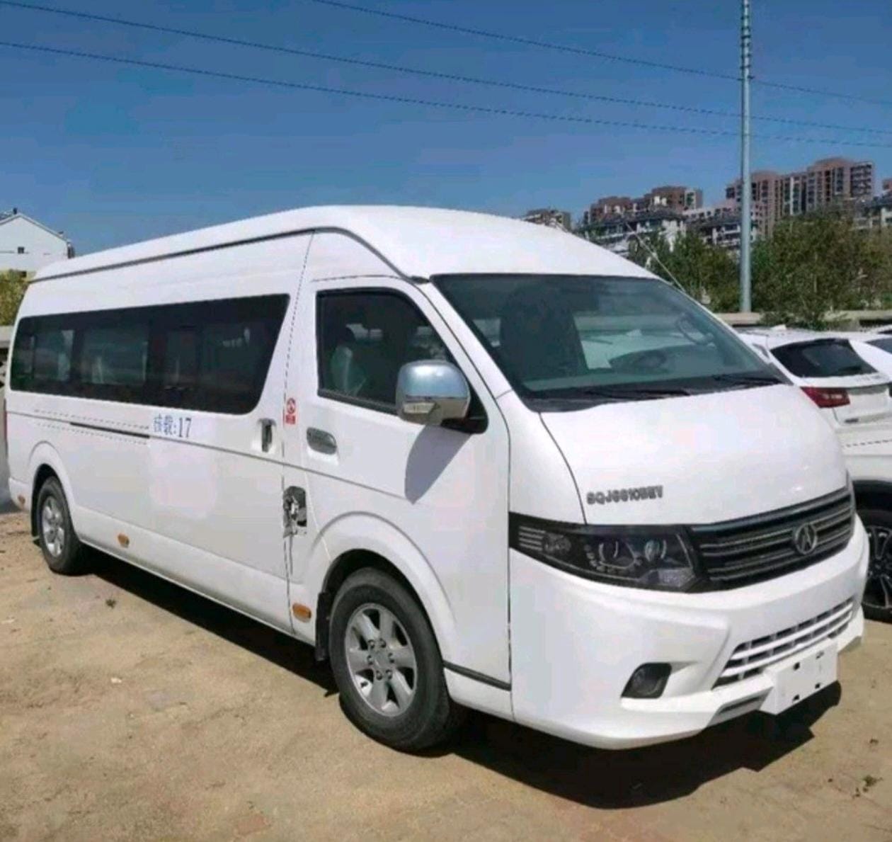 White Minibus