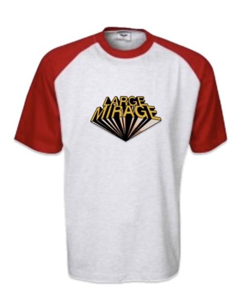 Large Mirage White/Red Two-Tone Tees
