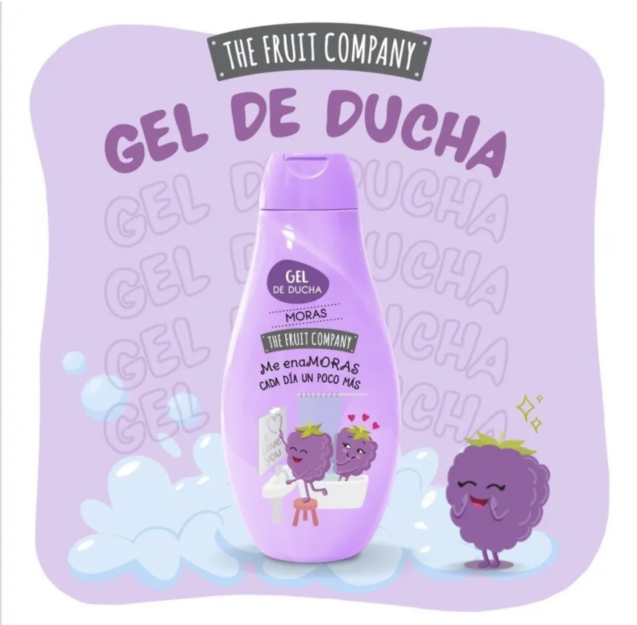 Gel douche parfumé aux mûres