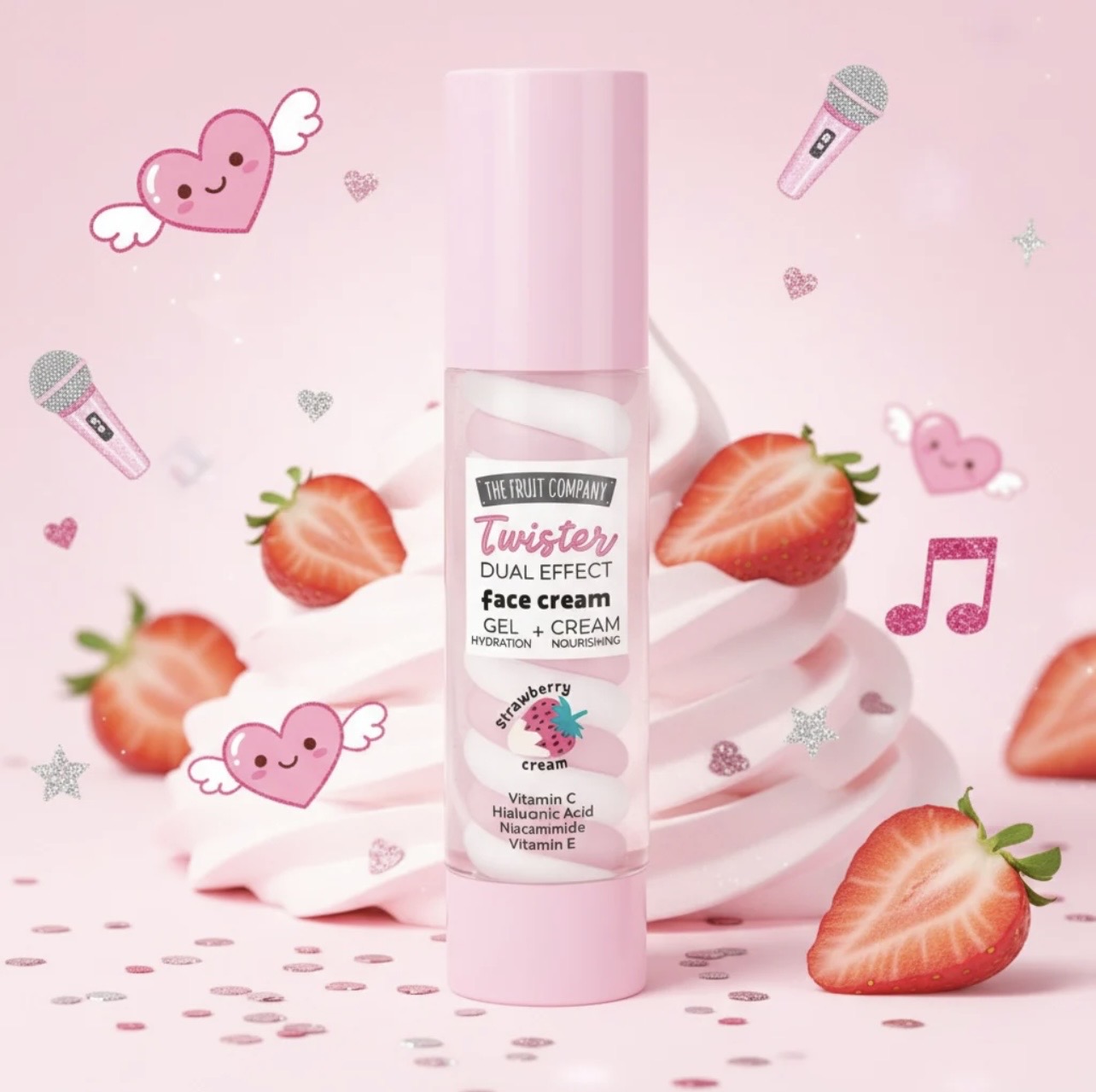 Crème Visage Twister « fraise chantilly »