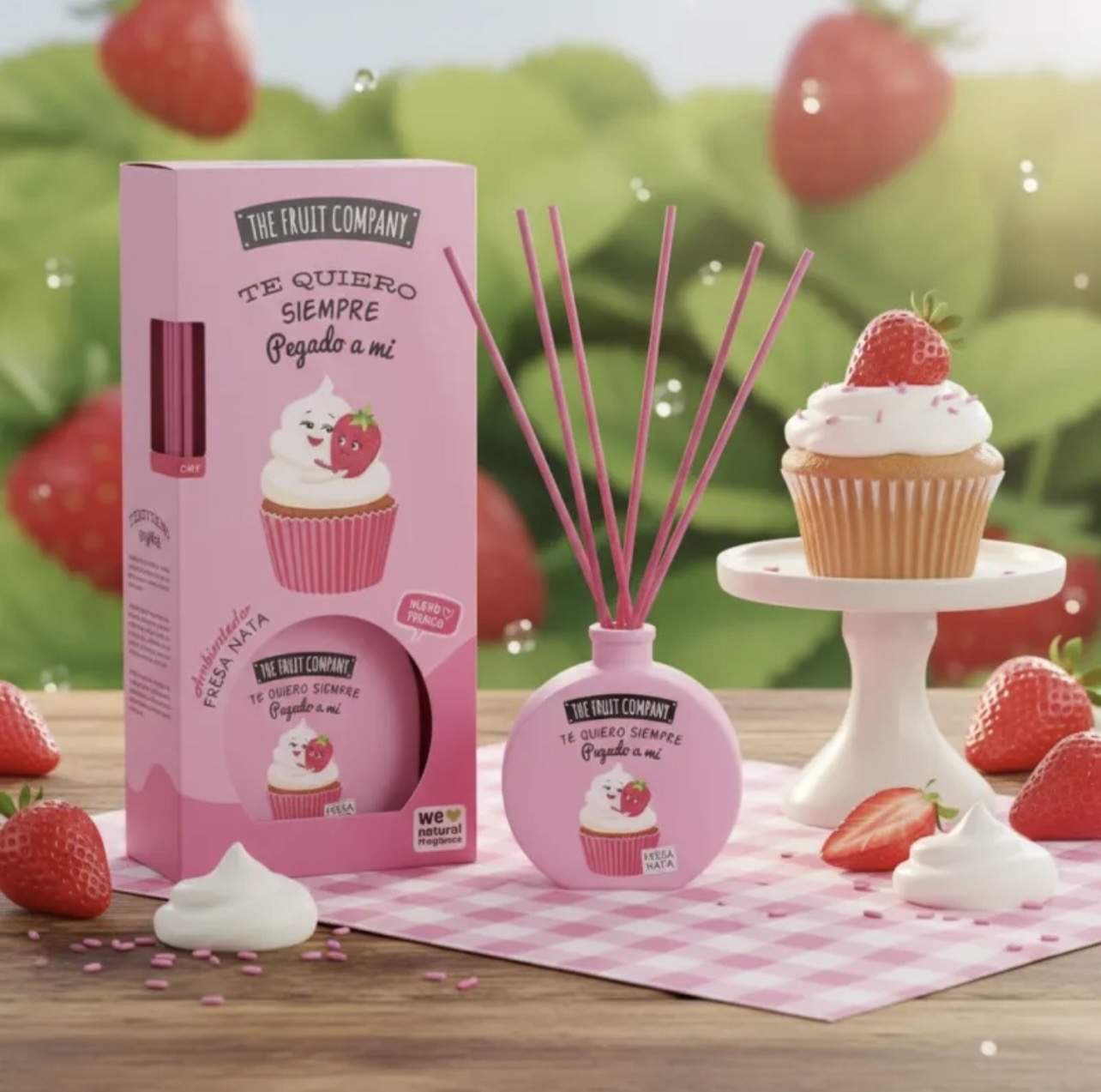 Diffuseur d’arômes à la fraise & Chantilly