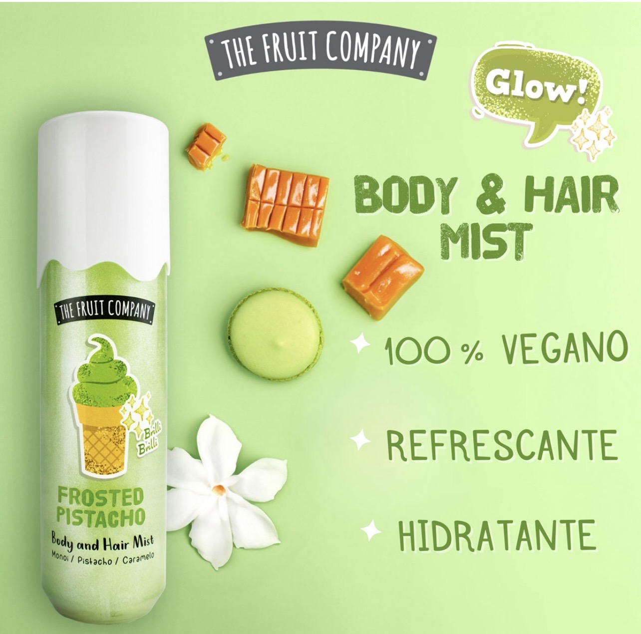Brume Corps & Cheveux Pistache pailletée