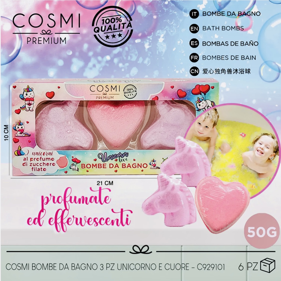 Bombes de bain Licorne