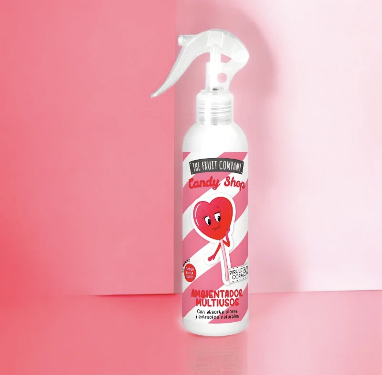 Spray d'ambiance multi-usages sucette coeur à la fraise  200ml