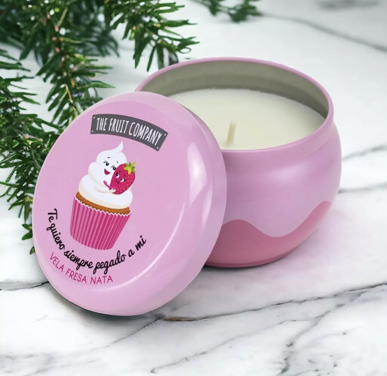 Bougie parfumée à la fraise & Chantilly