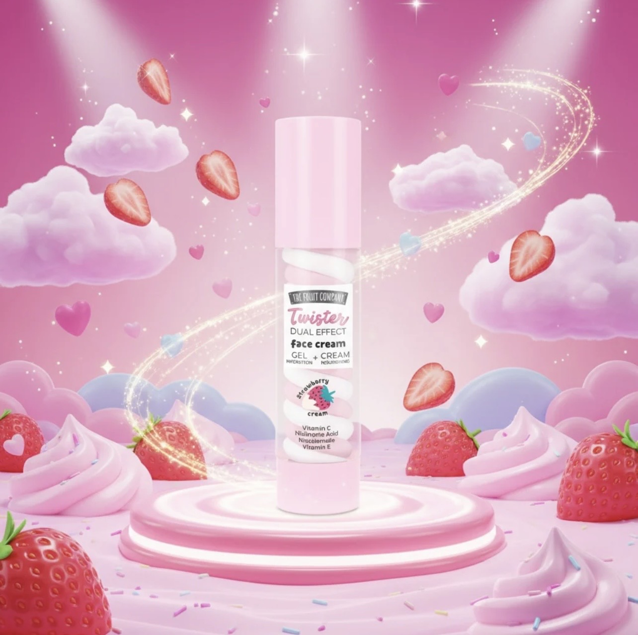 Crème Visage Twister « fraise chantilly »