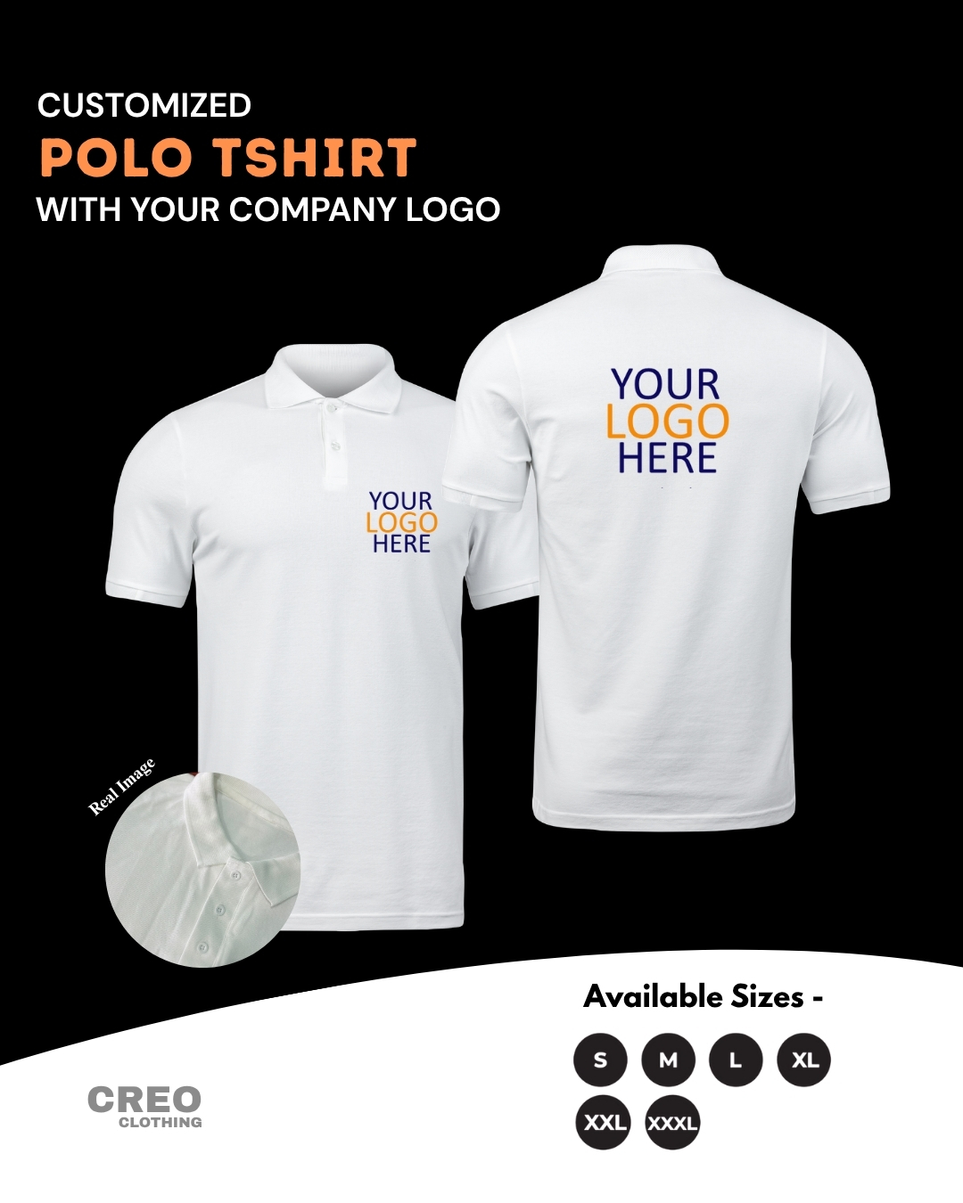 Customized Polo T-shirt With Your Company Logo