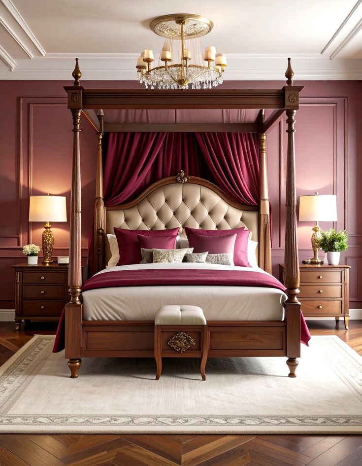 Siraj Modern Canopy Bed | سرير سراج المظلة الحديث