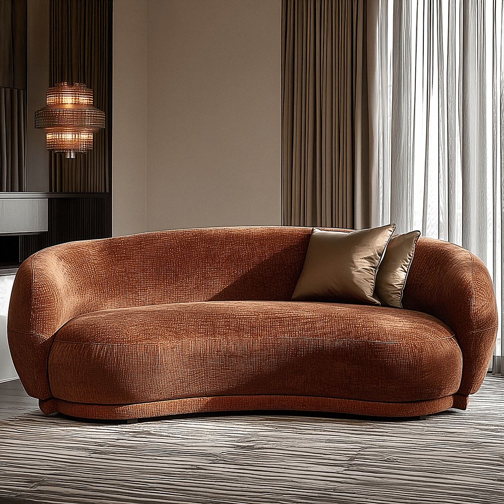 Layali Al Andalus Curved Sofa - أريكة ليالي الأندلس المنحنية